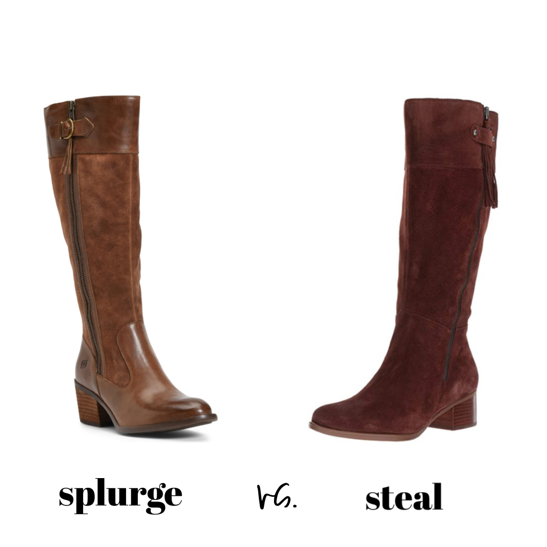 Nordstrom sale brown riding boots dupe