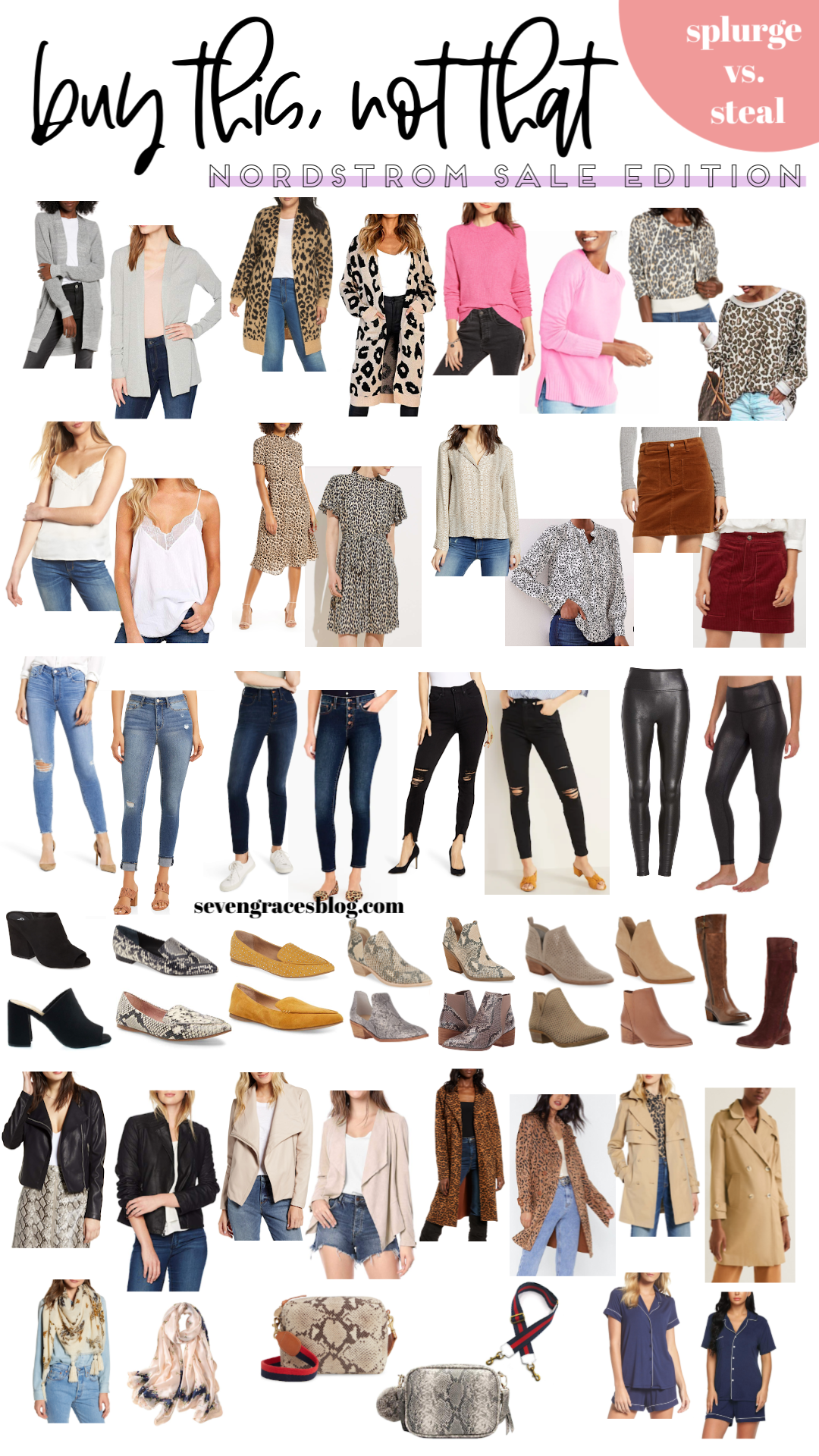 The ultimate Nordstrom Sale Dupes List. Buy this, not that. Splurge versus save for fall!