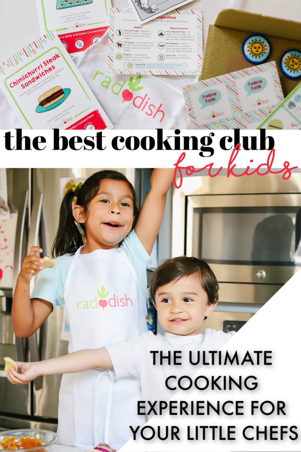 Meet @RaddishKids, the best themed, monthly cooking subscription box for kids that sends you all you need to have a one-of-a-kind culinary experience! It fosters imagination, connection, and family time. It has the best recipes, the best illustrated recipes & instructions, apron, and more! Head to the blog and read more about our latest obsession! #AD #RadKidsCook #RaddishKids #KidsintheKitchen #CookingwithKids #RaddishPartner