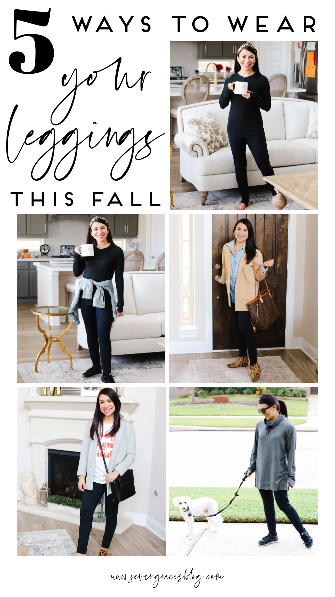 What to Wear with Leggings This Fall: 5 Outfit Ideas - Seven Graces