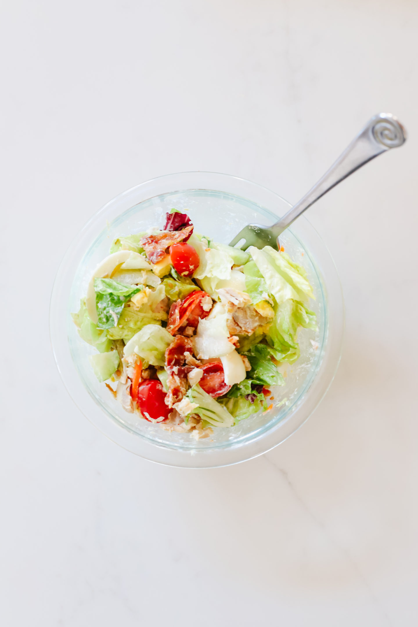 Cobb Salad Jars for Meal Prep - Diary of a Fit Mommy