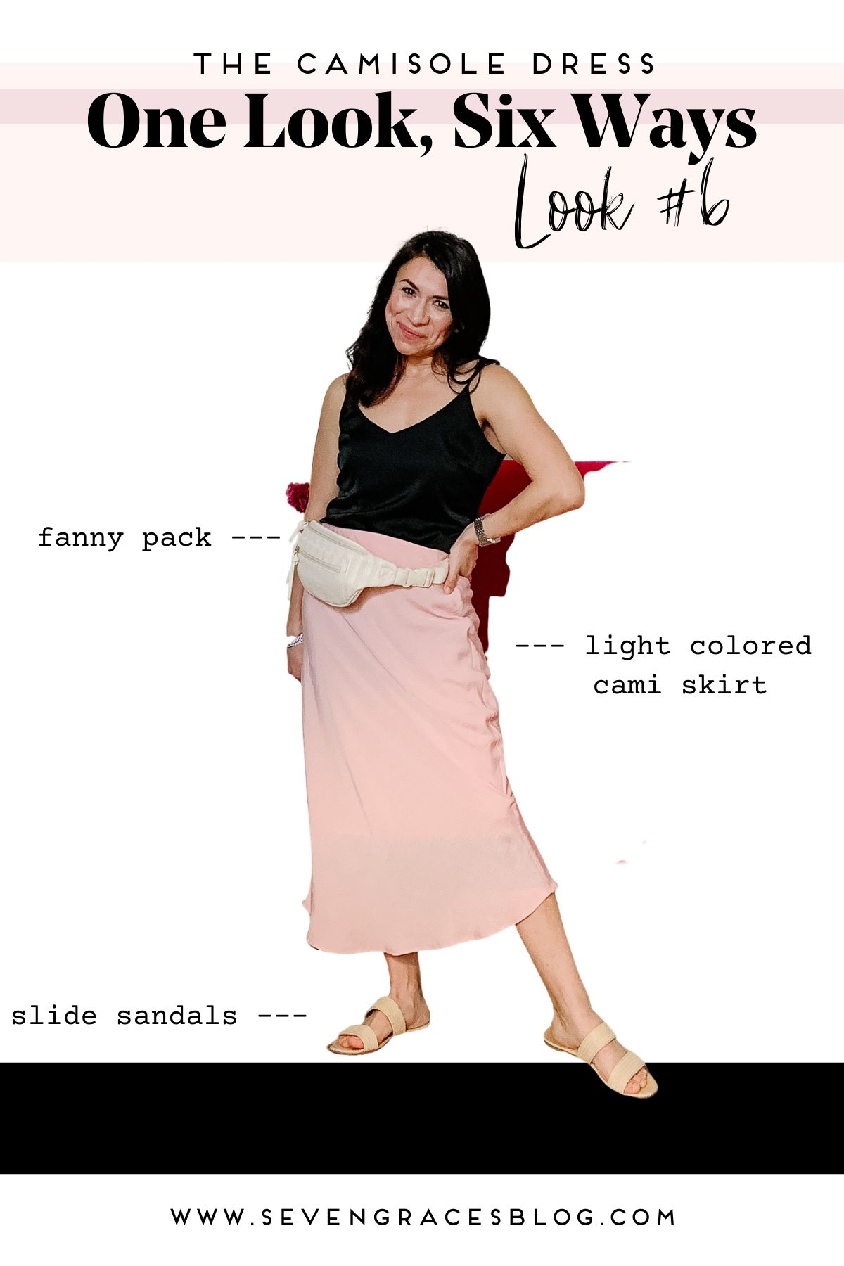 The Camisole Dress: One Look, Six Ways. How to style a cami dress / slip dress six ways! Go from winter to spring in this one!