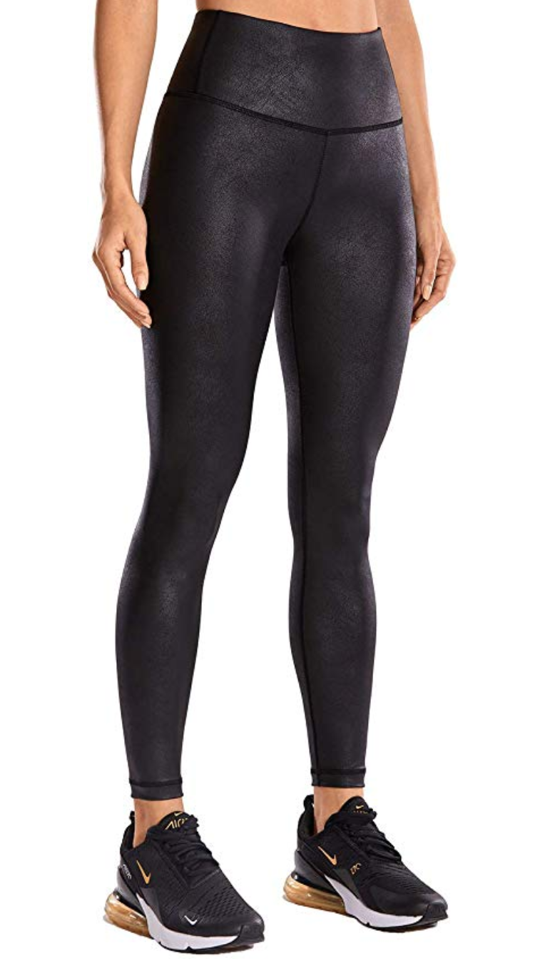 SPANX | Faux Leather Foiled Snake Leggings {Black}