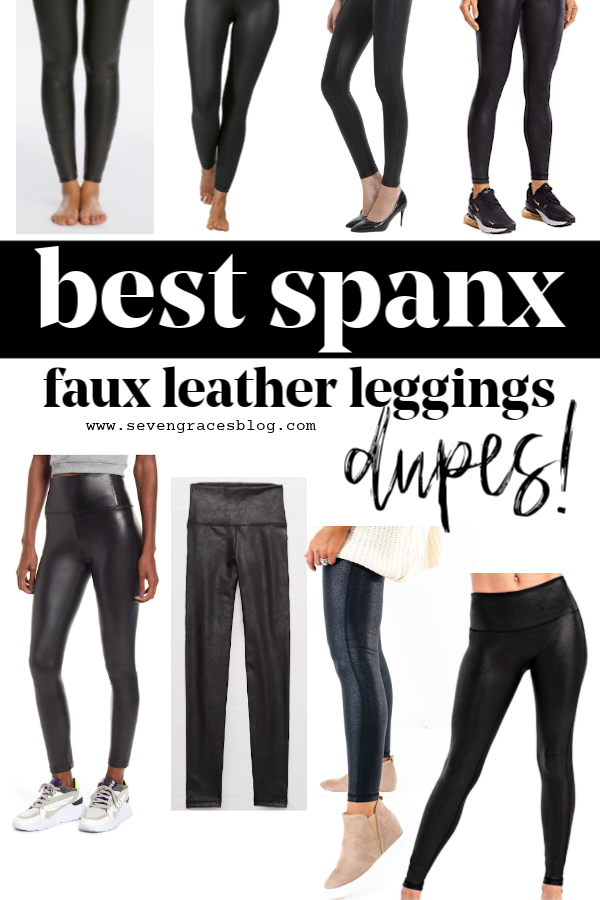 spanx faux leather leggings dupes