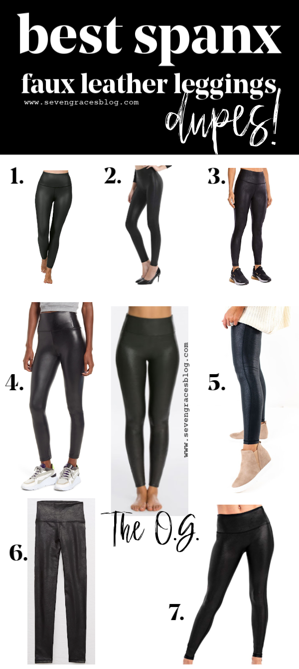 Best Spanx Leather Leggings Dupe