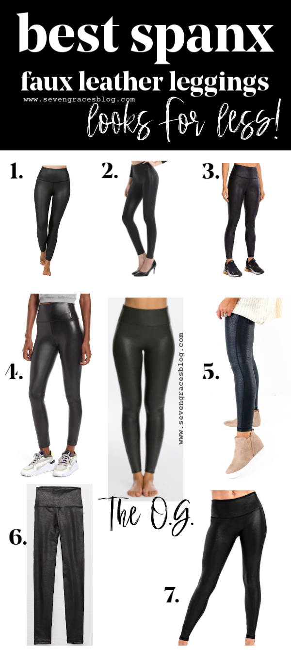 SPANX DUPES,  SPANX FAUX LEATHER LEGGINGS DUPES