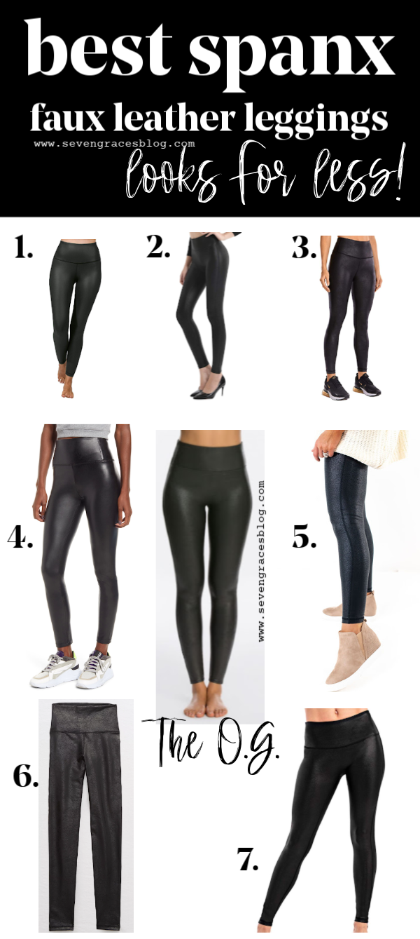 Best Spanx Faux Leather Leggings Looks for Less! - Seven Graces