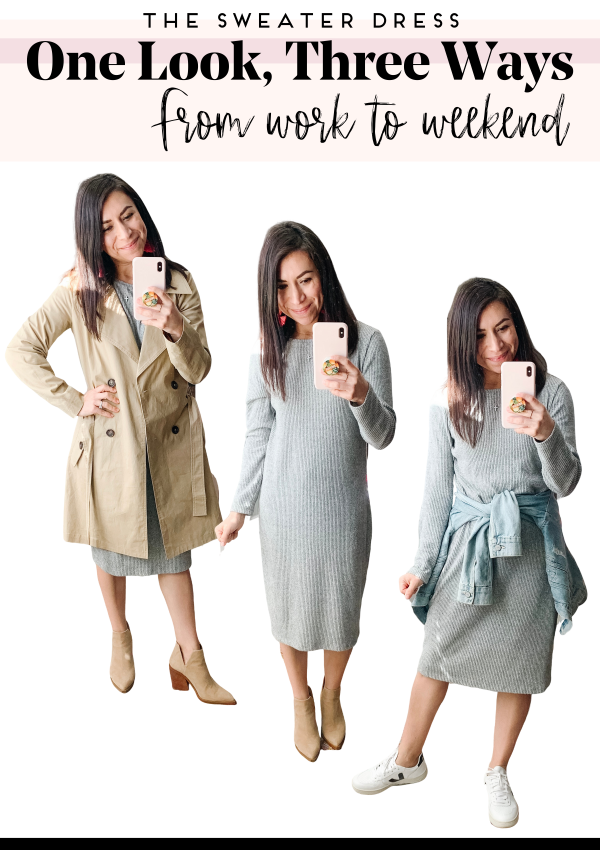 One Look, Three Ways: The Sweater Dress