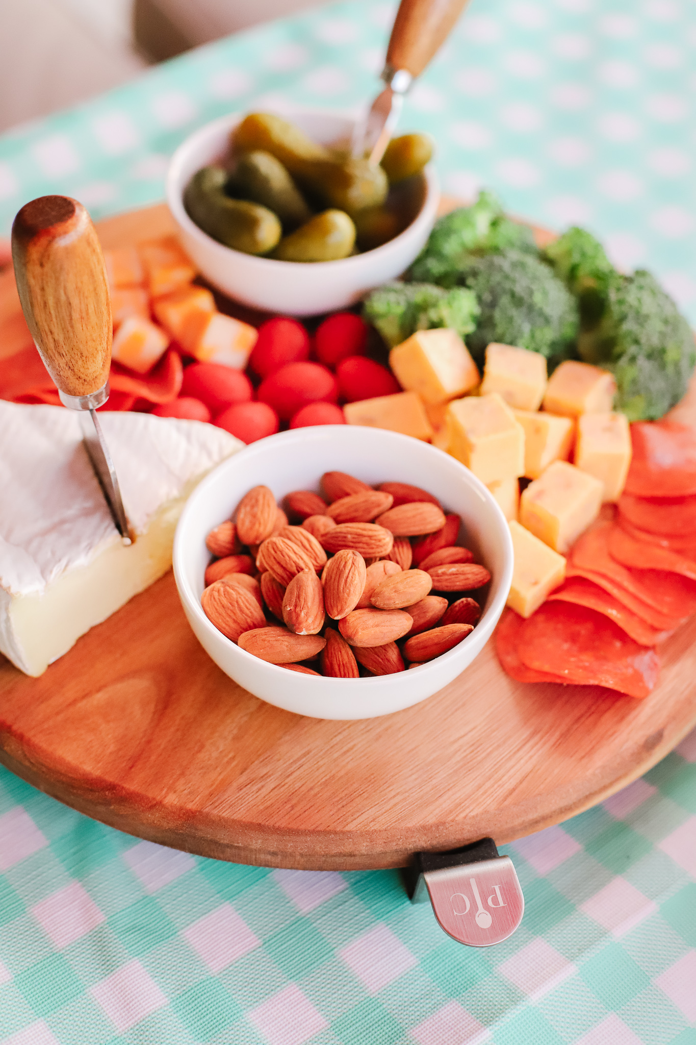 The ultimate charcuterie board Lazy Susan for outdoor soirees. #ad