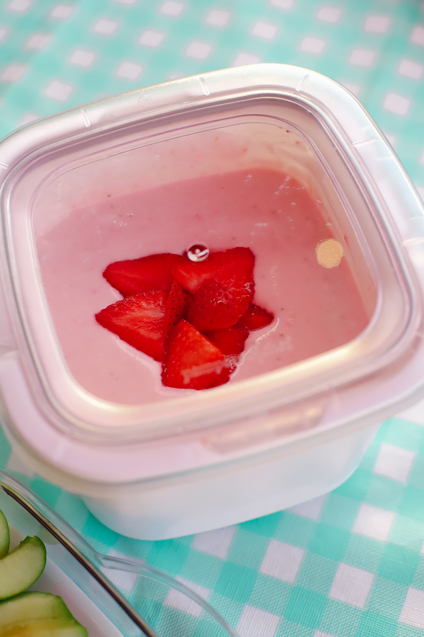 The most delicious Strawberry Cheesecake Dip in the cool & serve bowl. #ad