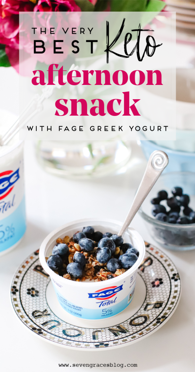 #ad The very best plain Greek yogurt: FAGE Total 5% Plain Greek Yogurt! The perfect afternoon snack for the keto lifestyle. #PlainExtraordinary @FAGE #FAGE