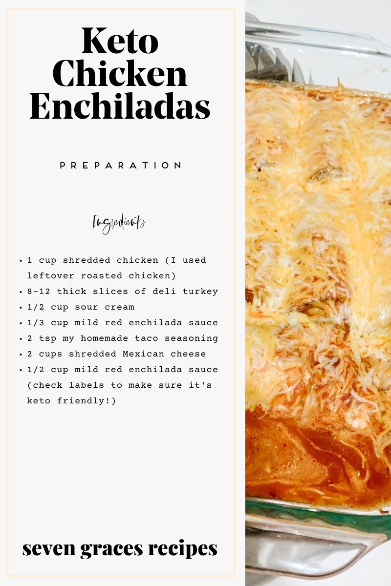 The best Keto enchiladas ingredients and directions.